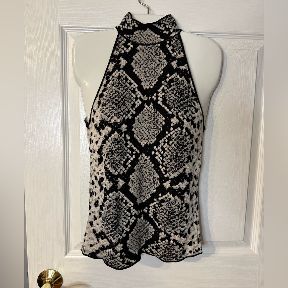 Zara Animal Print Knit Sweater